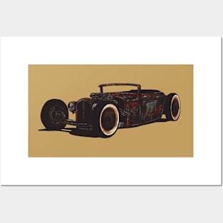 Rat car Posters and Art